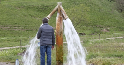 Kék-arany palackozás